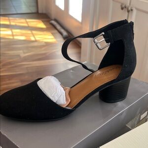 Style & Co. Black Ankle Strap Heels